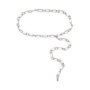 7498 Women's Dreaming Chain Belt, Silver, 2x